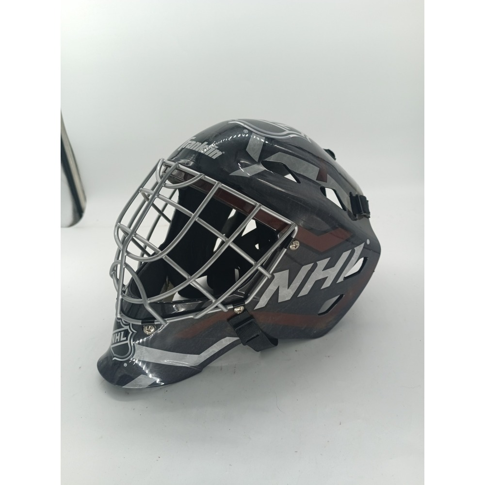 Franklin NHL GFM 1500 Street Hockey Goalie Mask Black Silver Steel Cage
